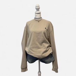 Izod Cream Long Sleeve Sweatshirt